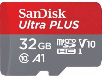 44% off SanDisk Ultra Plus 32GB SDHC UHS-I Memory Card