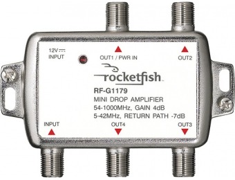 57% off Rocketfish Bidirectional Mini Drop Amplifier
