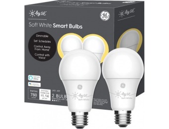 48% off C by GE A19 Bluetooth Smart LED Bulb (2-Pack)