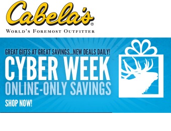 Cabela's Cyber Week Online Savings Event - Save Big