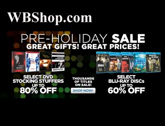 WBShop Pre-Holiday Sale - Up to 80% off DVDs, 60% off Blu-rays