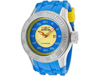 $625 off Invicta Men's Pro Diver Yellow/Blue Polyurethane Watch
