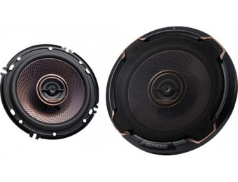 $40 off Kenwood 6-1/2" 2-Way Car Speakers (Pair)