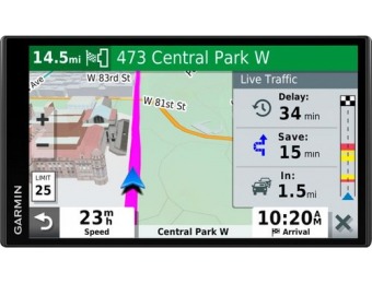 $90 off Garmin DriveSmart 65 & Traffic Bluetooth 6.95" GPS
