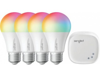 $55 off Sengled Smart LED Multicolor A19 Starter Kit (4-Pack)