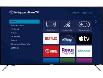 $60 off Westinghouse 55" 4K Smart Roku LED UHD TV