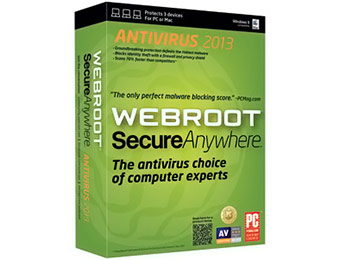 Extra $30 off Webroot Secure Anywhere AntiVirus 2013 (Mac/PC)