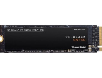 $77 off WD Black SN750 NVMe SSD 500GB PCI Express 3.0 x4 SSD