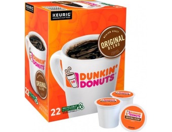 $4 off Keurig Dunkin' Donuts Original K-Cup Pods (22-Pack)