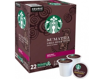 $7 off Starbucks Sumatra Dark K-Cup Pods (22-Pack)