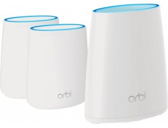 $70 off Netgear Orbi AC2200 Tri-Band Mesh Wi-Fi System (3-pack)