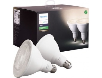 $10 off Philips Outdoor Hue White PAR-38 Smart LED Bulb (2-Pack)