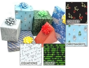 60% off Geeky Wrapping Paper, 5 Design Choices