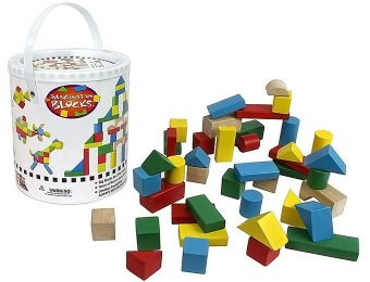 45% off Imagination Toys Wooden Blocks - Wood Building Block Set