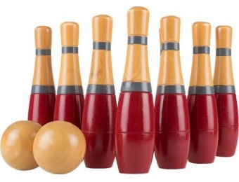 50% off Hey! Play! Wooden Lawn Bowling Game