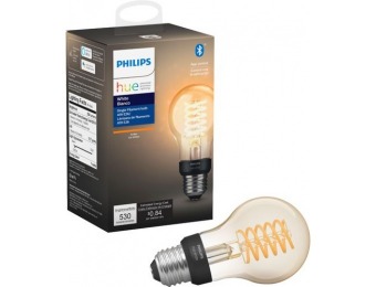 $5 off Philips Hue White Filament A19 Bluetooth Smart LED Bulb