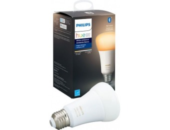 $5 off Philips Hue White Ambiance A19 Bluetooth Smart LED Bulb