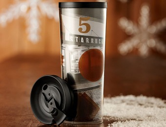 Free Starbucks Brewed Coffee All January with this 16oz Tumbler