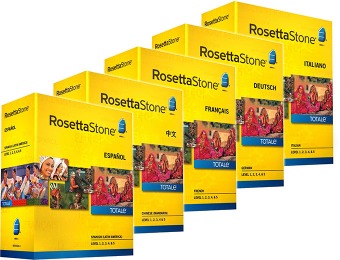 52% off Rosetta Stone Level 1-5 Sets, Lowest Price of the Year!