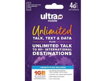 $10 off Ultra Mobile $19 Prepaid SIM Card