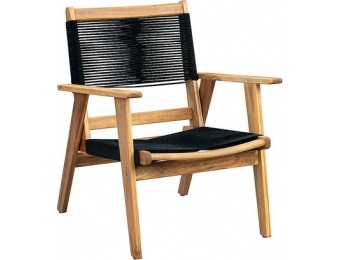 $55 off Patio Sense Kingsmen Wooden Outdoor Patio Lounge Chair