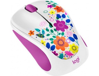 35% off Logitech M317 Wireless Optical Mouse - Spring Meadow