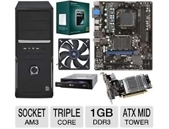 44% off AMD Triple Core 1GB Video PC Kit Bundle after $39 rebate
