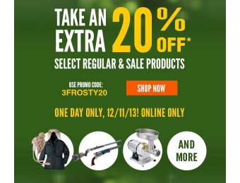 Cabela's Surprise Savings Event - Extra 20% off Select Items