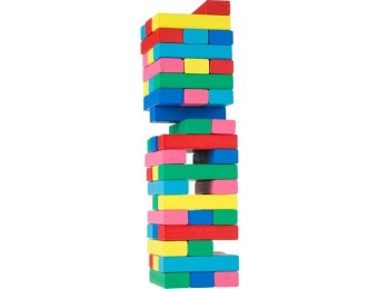65% off Hey! Play! Classic Wooden Blocks Stacking Game