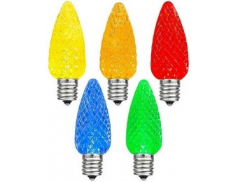 $15 off 25 Light String Set with Colored LED C9 Bulbs