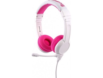 $10 off BuddyPhones School+ Wired On-Ear Headphones - Pink