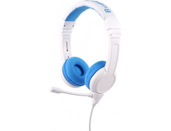 $10 off BuddyPhones School+ Wired On-Ear Headphones - Blue