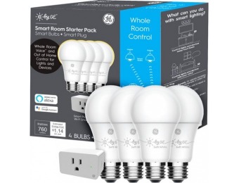 $50 off C by GE Soft White A-19 4-pack + Smart Plug