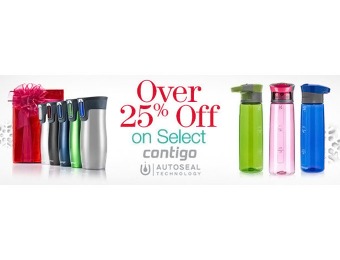 27% - 32% off Contigo Auto Seal Travel Mugs & Water Bottles