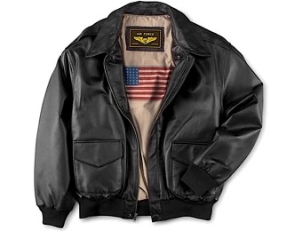 $210 off Men's Air Force A-2 Flight Leather Bomber Jacket