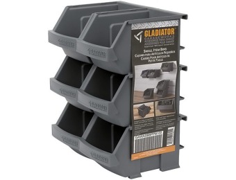 43% off Gladiator GarageWorks Small Item Bins, 6-Pack