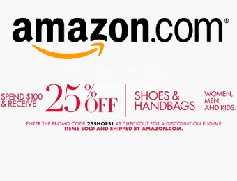 25% off with $100 Shoes & Handbags Order