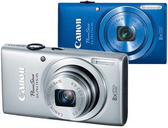 $60 off Canon PowerShot ELPH 115 IS 16MP Digital Camera (4 colors)