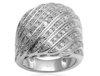 $1,100 off 2 Cttw. Round Rhodium Over Brass Diamond Ring