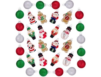 $34 off 34ct Mini Glass Christmas Ornaments