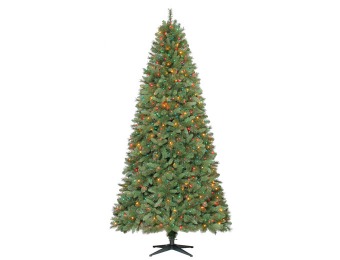$210 off 9' 900 Multi-Colored Light Stratford Slim Christmas Tree