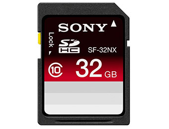 77% off Sony SF32NX/TQM 32GB SDHC Memory Card Class 10