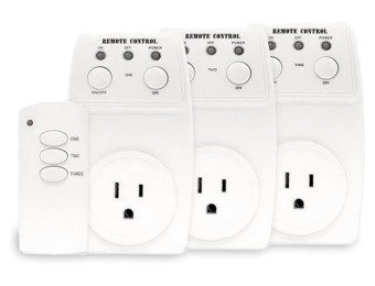 69% off Sorbus WRC0-3 Wireless Remote Control Outlets (3 Pack)
