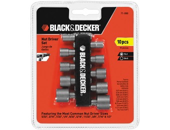 43% off Black & Decker 71-080 10-Piece Nutdriver Set