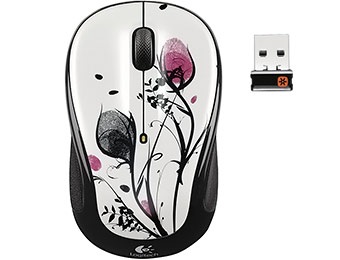 67% off Logitech M325 Wireless Mouse (Fingerprint Flowers)