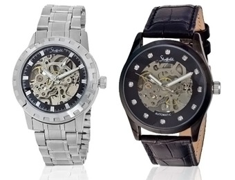 93% off Sheffield Classic Collection Skeleton Automatic Men's Watch