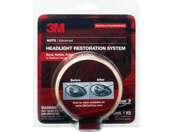 91% off 3M Auto Advanced Headlight Lens Restoration System