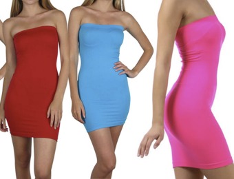 60% off Sofra Slip Tube Dress, 6 color choices