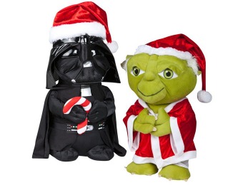 $25 off Holiday Greeter 21" Star Wars Yoda & Darth Vader Combo