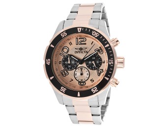 $424 off Invicta Men's Pro Diver Chronograph Rose Gold Watch